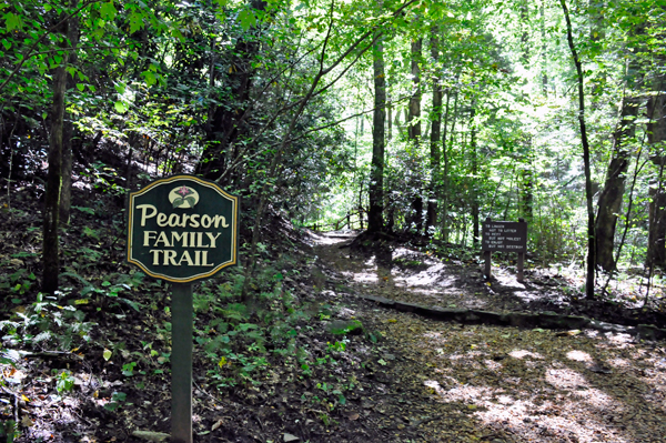 Pearson Family trail sign